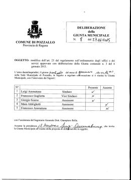 Modifica dell`art. 23 del Regolamento