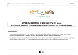 Materiali didattici e risorse utili su colazione, merende e