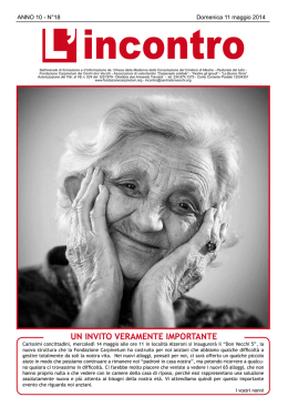 11 maggio 2014 - Il Centro don Vecchi