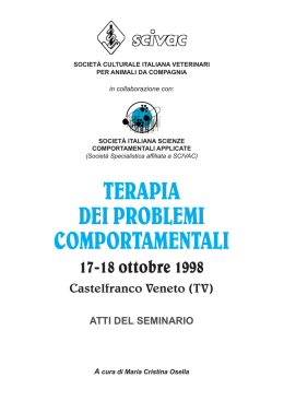 terapia dei problemi comportamentali