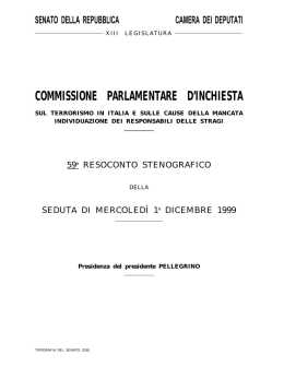 1 Dicembre 1999 - Parlamento Italiano