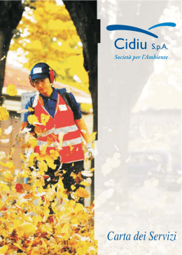 Carta dei Servizi