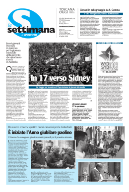 In 17 verso Sidney - Diocesi di San Miniato