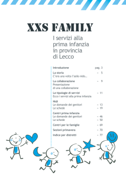 XXS Family - OPS Osservatorio per le Politiche Sociali della
