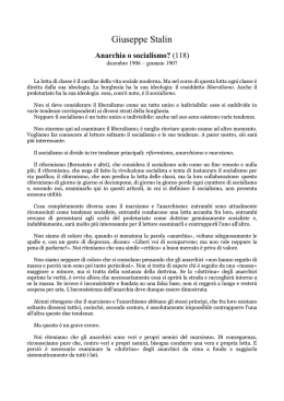 anarchia o socialismo? - Piattaforma Comunista
