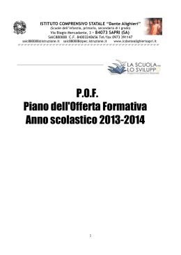 POF-2013-14 - Istituto Comprensivo Dante Alighieri