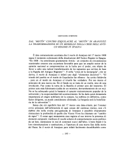 dal &ldquo;motin&rdquo; contro esquilache al &ldquo;motin&rdquo; di aranjuez.