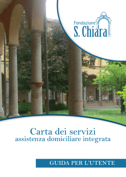 Carta dei servizi - Fondazione Santa Chiara