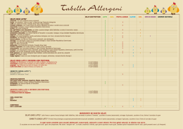 Tabella Allergeni - L`Albero dei gelati