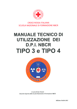 manuale tecnico di utilizzazione dei dpi nbcr