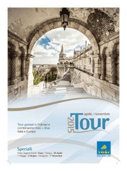 Scarica il nostro catalogo Catalogo Tour Aprile-Nov 2015