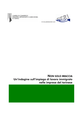 Non solo braccia. Un`indagine sull`impiego di