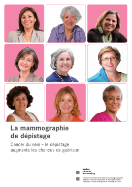 Brochure - Swiss Cancer Screening