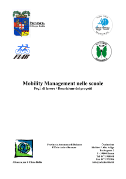 Mobility Management nelle scuole