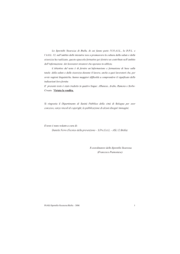 Capire per conoscere e prevenire