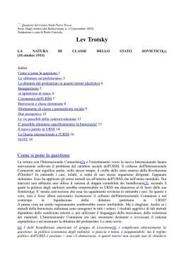 La natura di classe dello stato sovietico