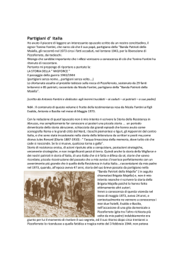 Partigiani d` italia - Villa Santa Maria, Patria di San Francesco