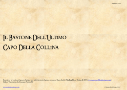 Il Bastone Dell`Ultimo Capo Della Collina