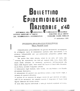 Numero 40 - EpiCentro - Istituto Superiore di Sanit&agrave;