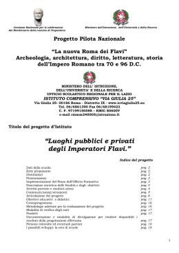Luoghi pubblici e privati degli Imperatori Flavi.