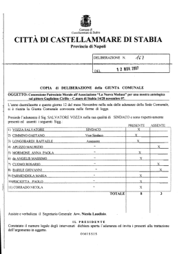 CITTÀ DI CASTELLAMMARE DI STABIA