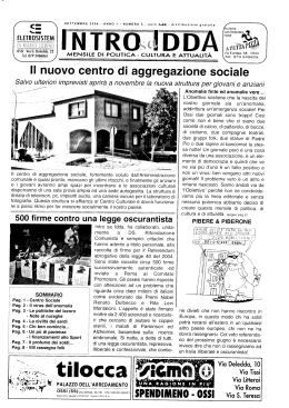 Settembre - Intro Sa Idda