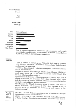 MANESCHI F - Azienda Ospedaliera S.Camillo