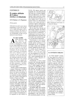 Il centro abitato di Ustica: storia ed evoluzione (Le Case Vecchie)