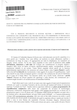 Mozione Valdambrini riqualificazione parchi giochi