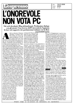 onorevole on vota pc