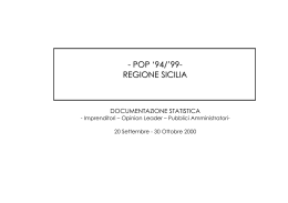 - POP `94/`99- REGIONE SICILIA