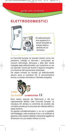 elettrodomestici - Lega Consumatori Veneto