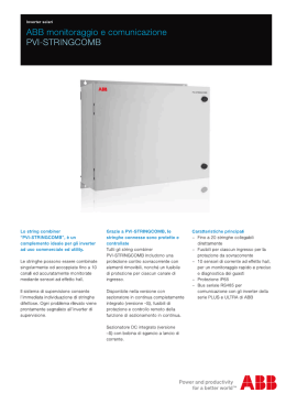 ABB monitoraggio e comunicazione PVI-STRINGCOMB