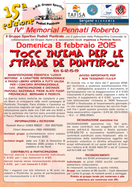 tocc insema per le strade de puntirol