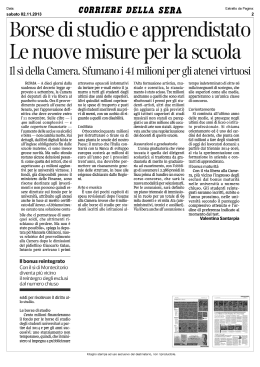 CORRI ERE DELLA SERA