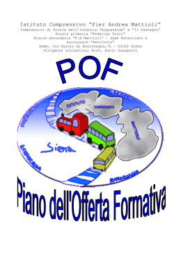 POF - Comune di Siena