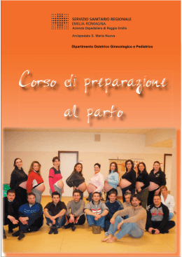 Corso di preparazione alla nascita - Azienda Ospedaliera di Reggio