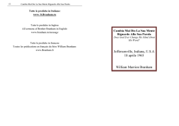 Jeffersonville, Indiana, U.S.A 18 aprile 1965 William Marrion Branham