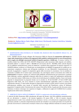 NOTIZIARIO_OTTOBRE2007 - Collegio Provinciale Geometri e
