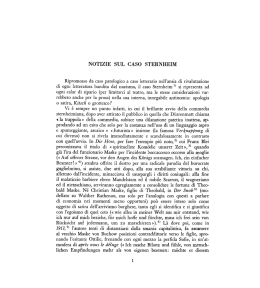 notizie sul caso sternheim