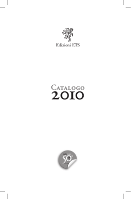 Edizioni ETS - catalogo
