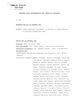 delibera - Consiglio Regionale della Puglia