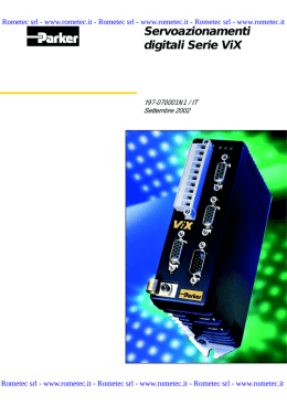 Servoazionamenti digitali Serie Vix