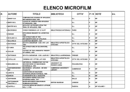 Microfilm 2015 - Biblioteca di Filologia, Linguistica e Tradizione