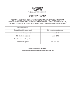 Specifica tecnica fascicolo 330-15 COMPLETA DI