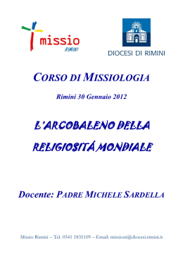 l`arcobaleno della religiosit&aacute; mondiale