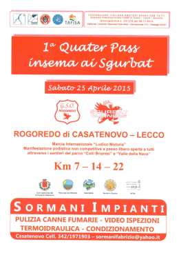 FEDERAZIONE ITALIANA AMATORI SPORT PER TUTTI 1 Comitato