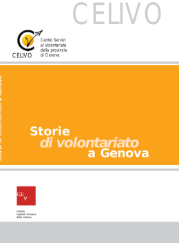 Storie di volontariato a Genova