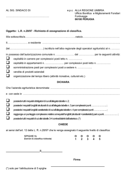 Richiesta Spighe - Comune di Perugia