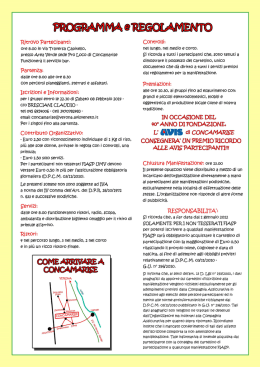 Regolamento della 17^ Conca par la Sanoa